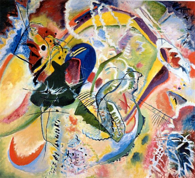 Improvisation 35 1914 Wassily Kandinsky Abstract Oil Painting